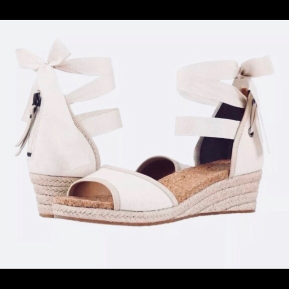Ugg tie sandals in grey/black